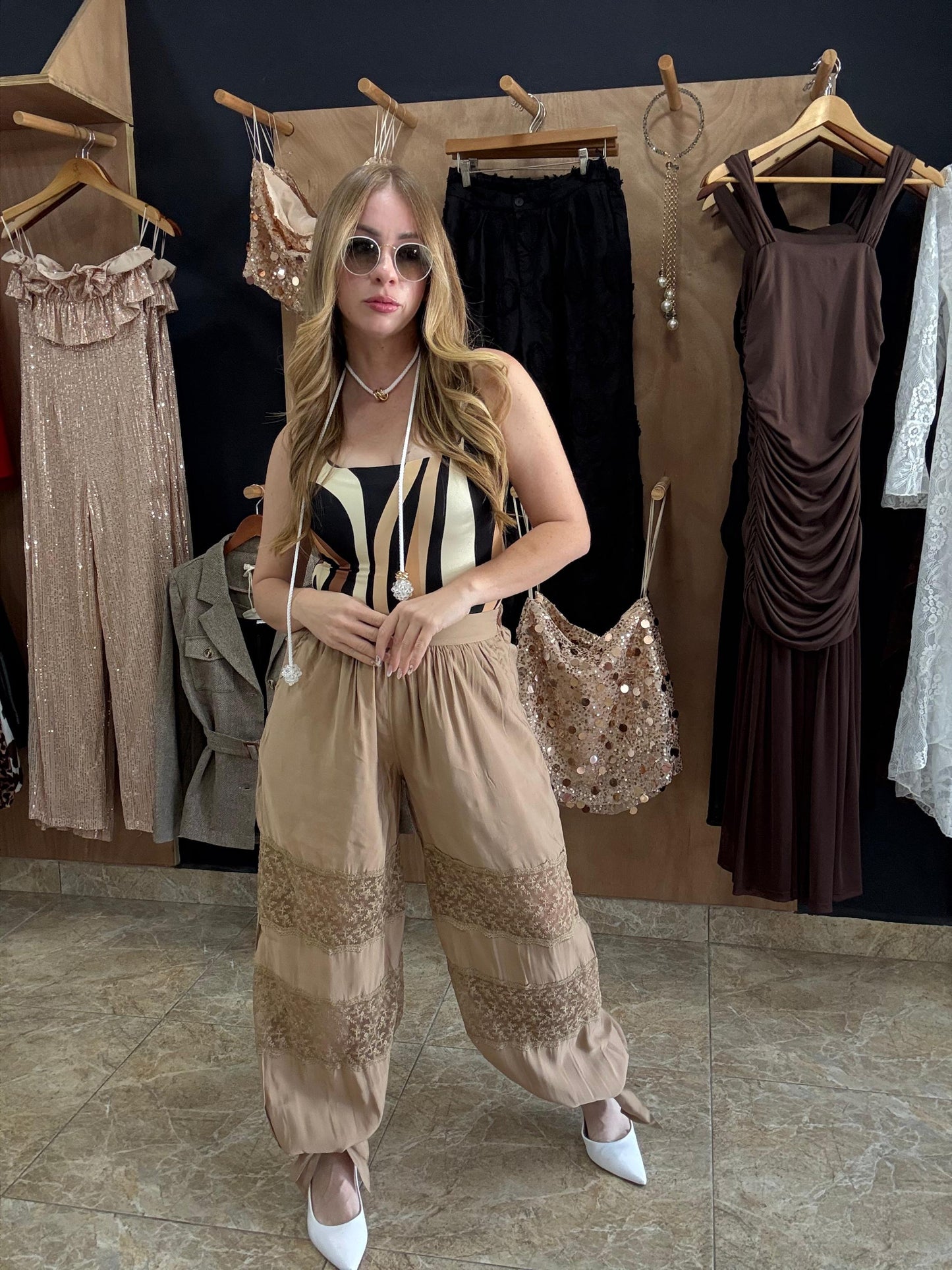 Striped chic bodysuit