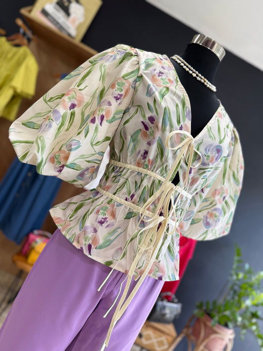 Floral Bubble Top