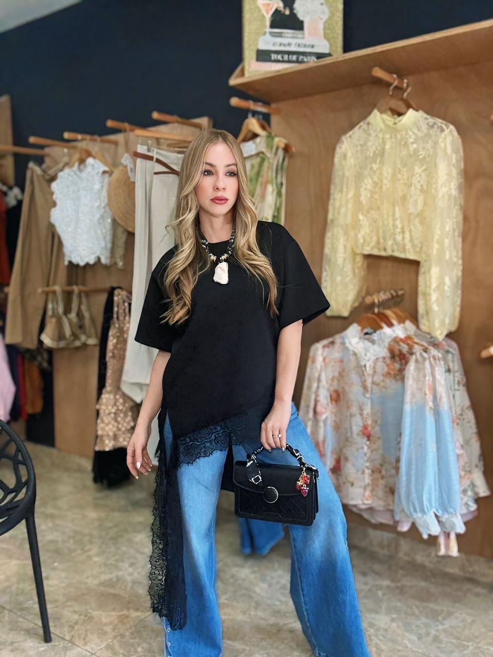 Tshirt Lace Top