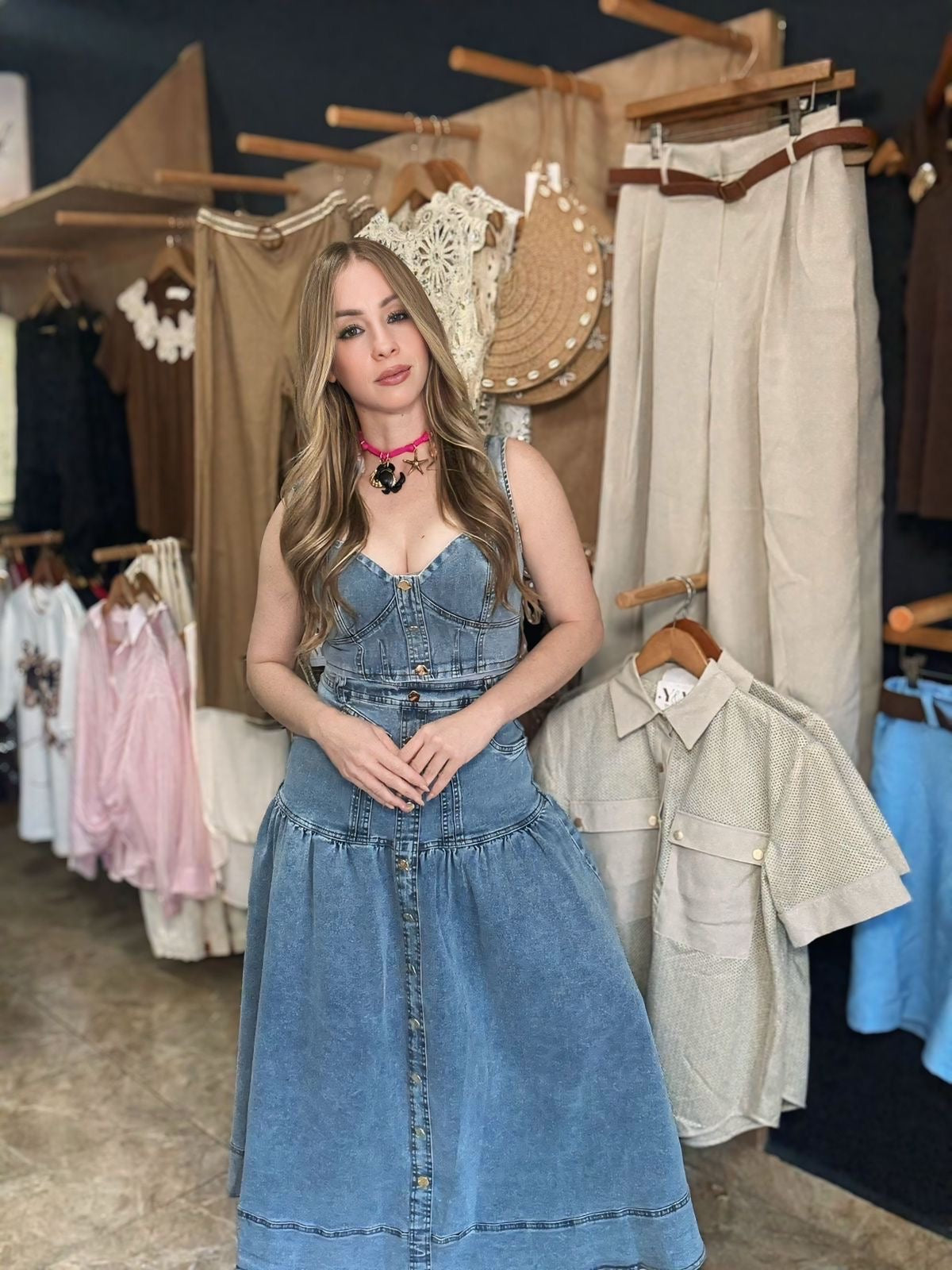 Skirt Denim Set