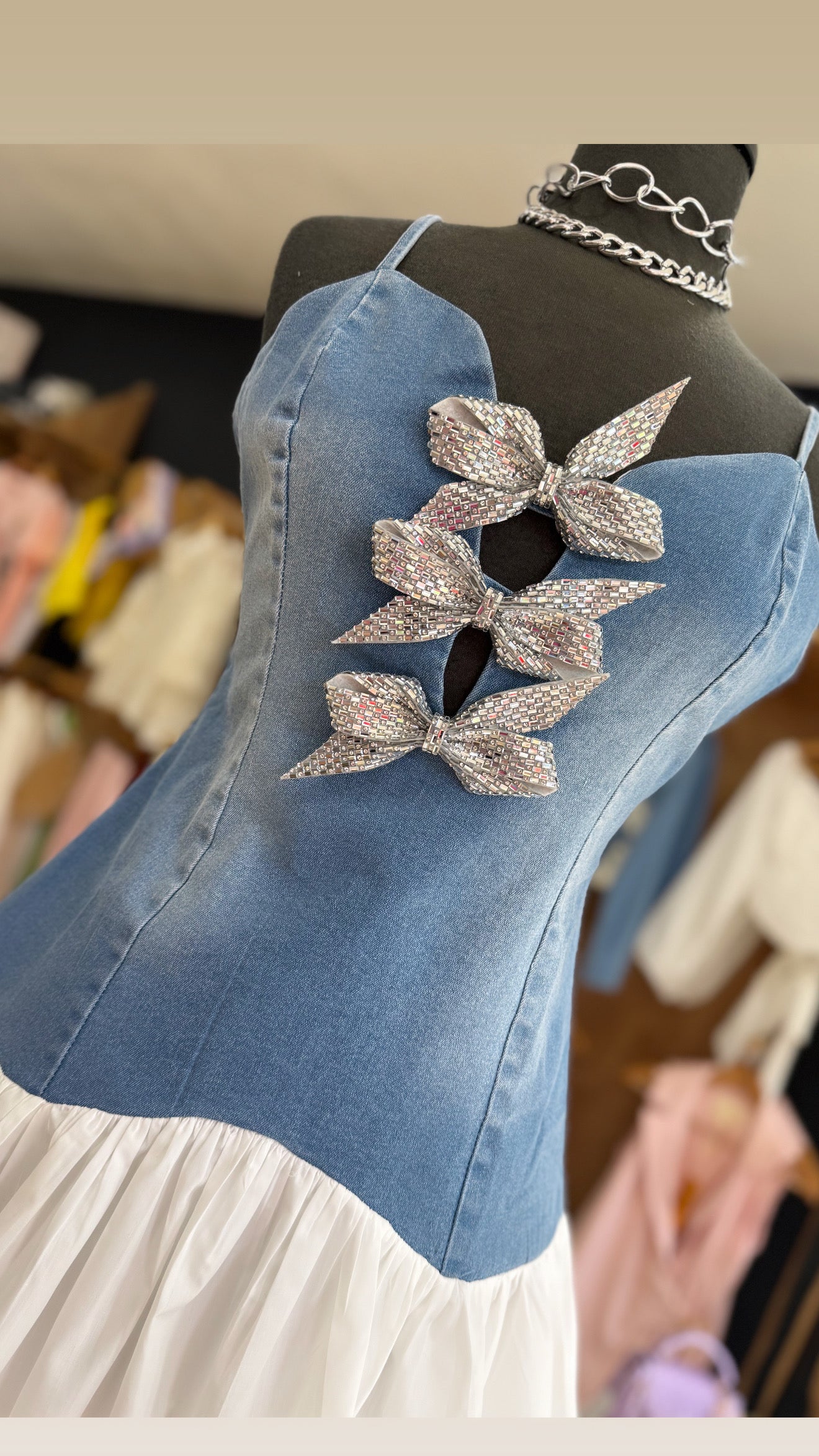 Denim Bubble Dress