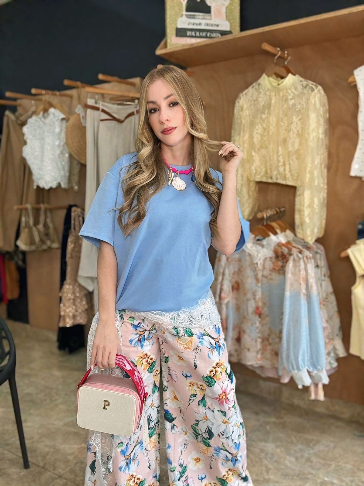 Celeste Lace Tshirt