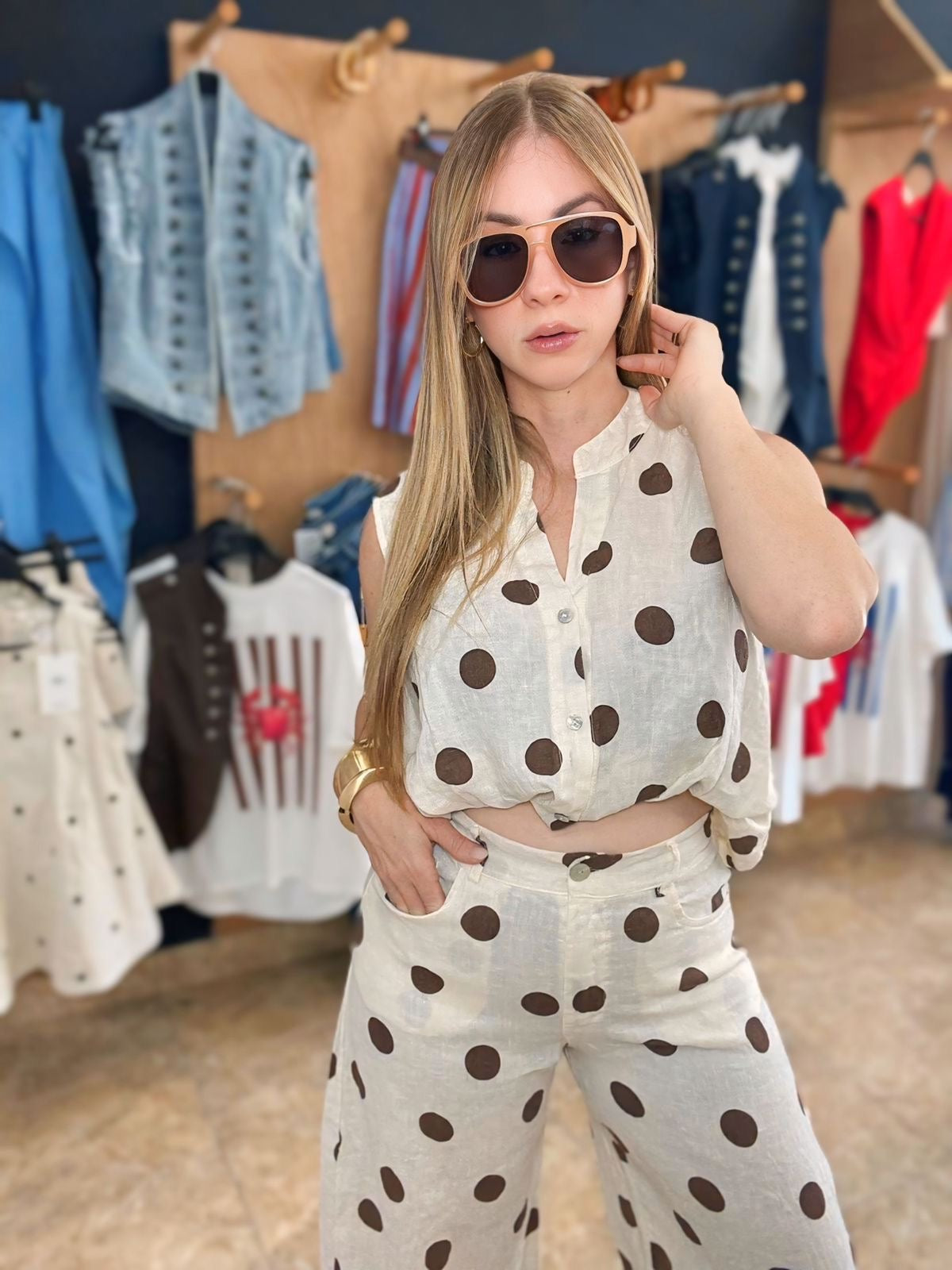 Polka Italy Linen set