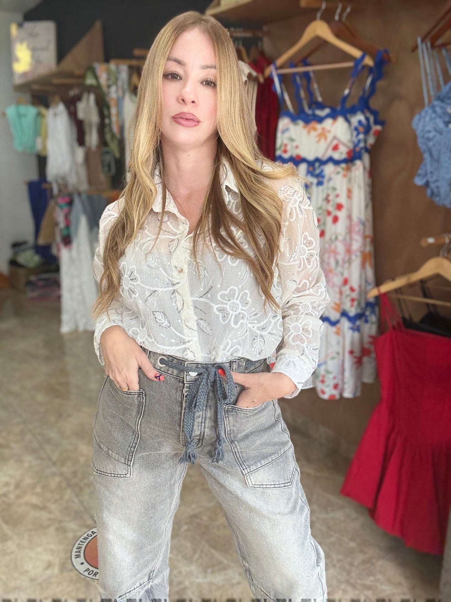 Gray Wash Jeans
