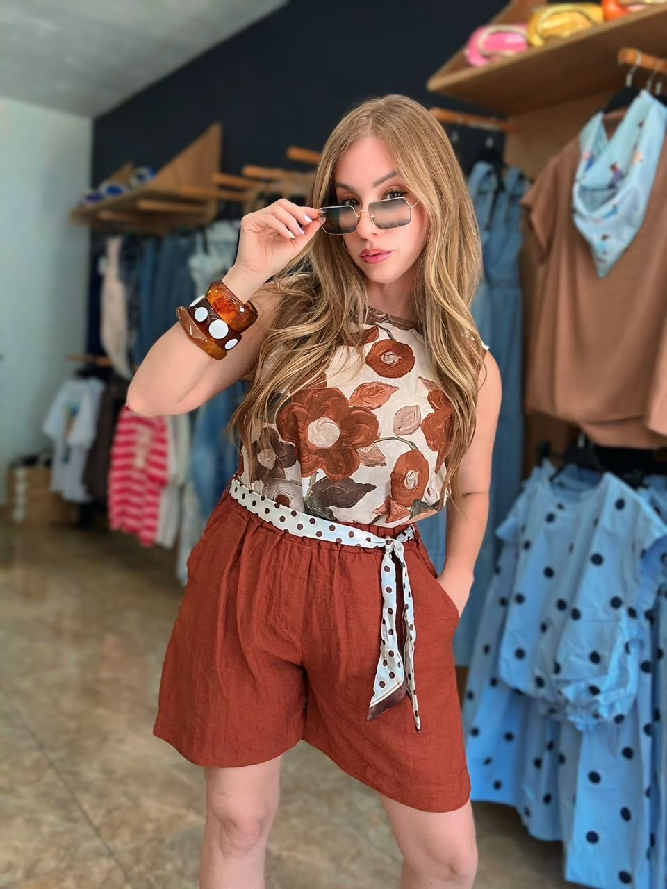 Italy terracota short (one size )