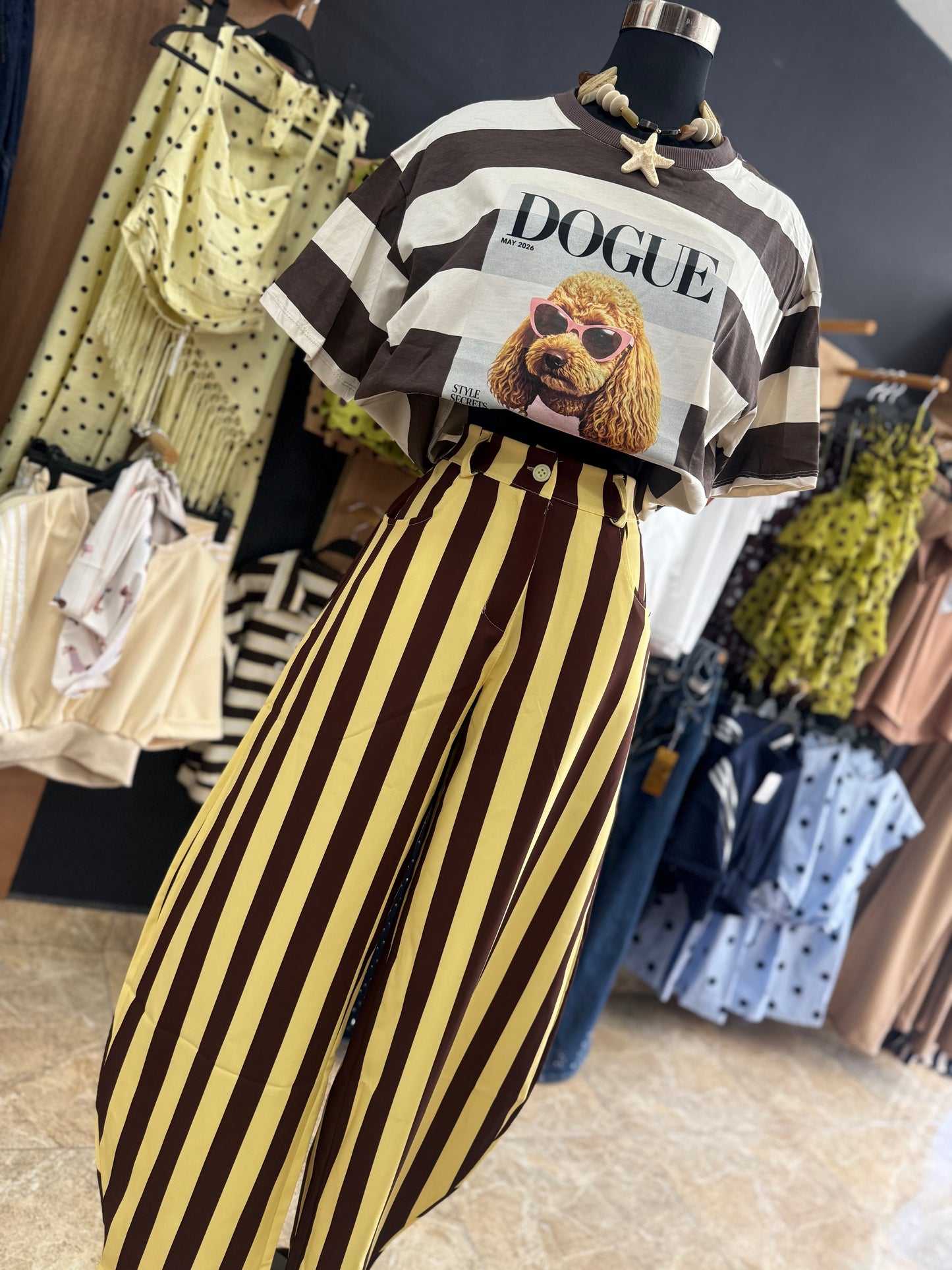Puddle Stripe Tshirt (One Size )