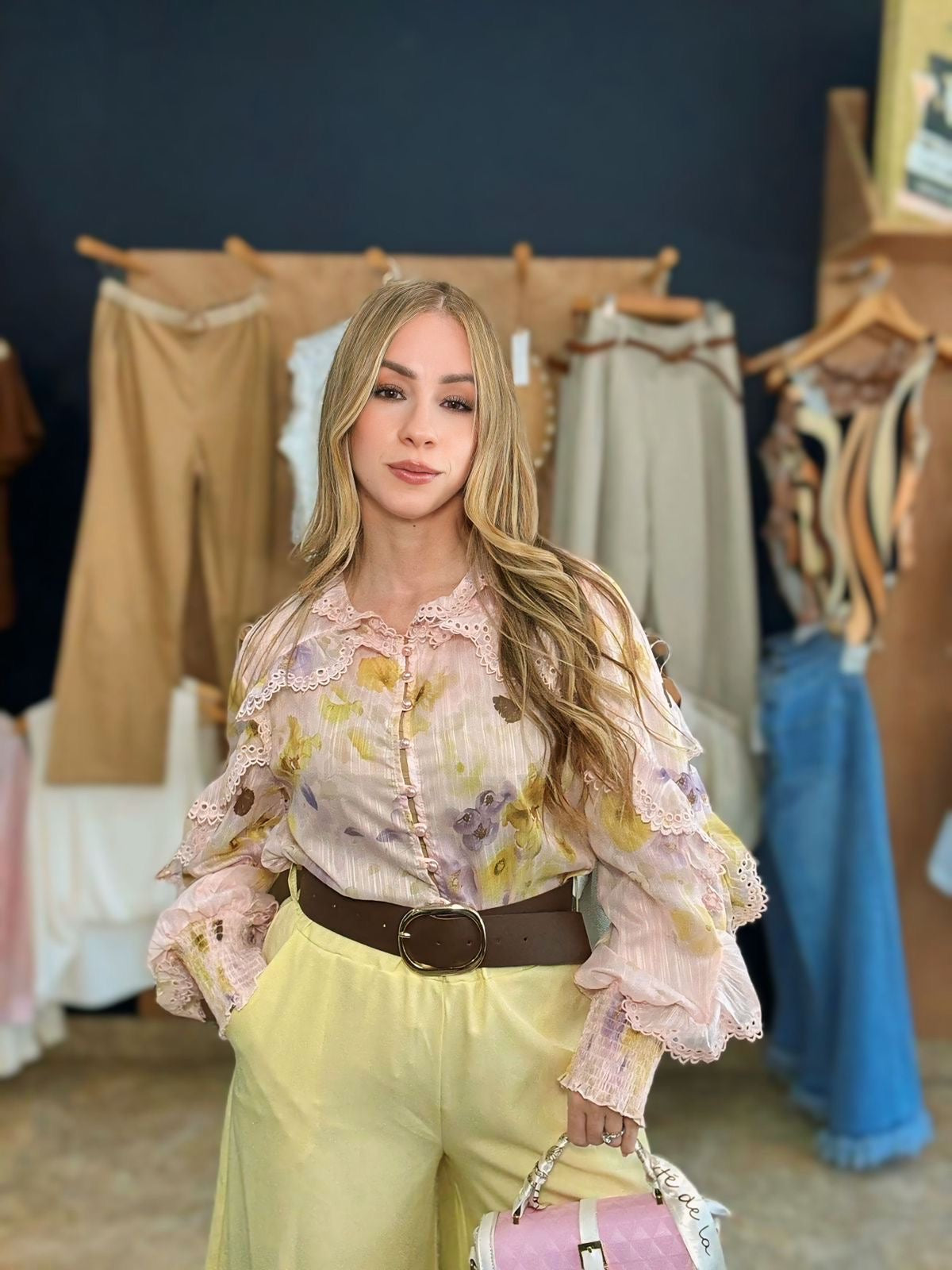 Floral trendy top