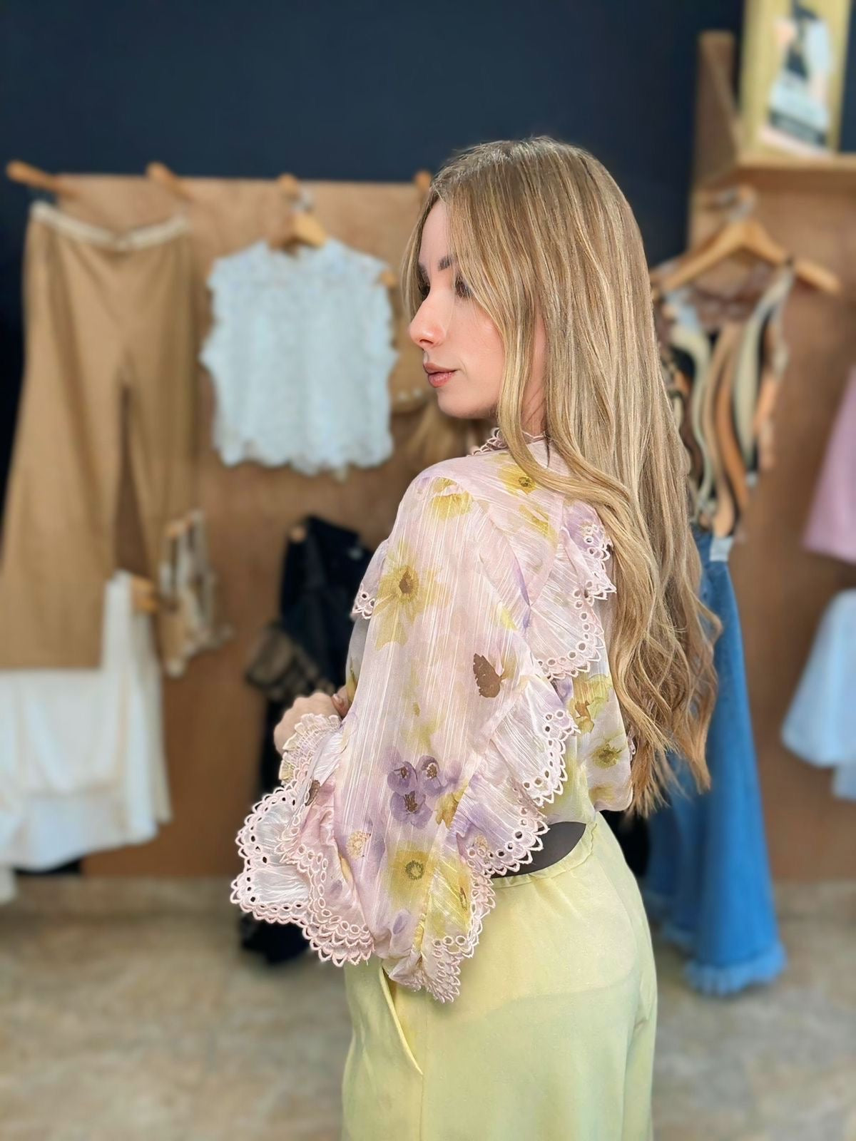Floral trendy top