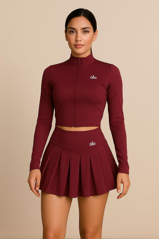 ALO WINE SKIRT SET