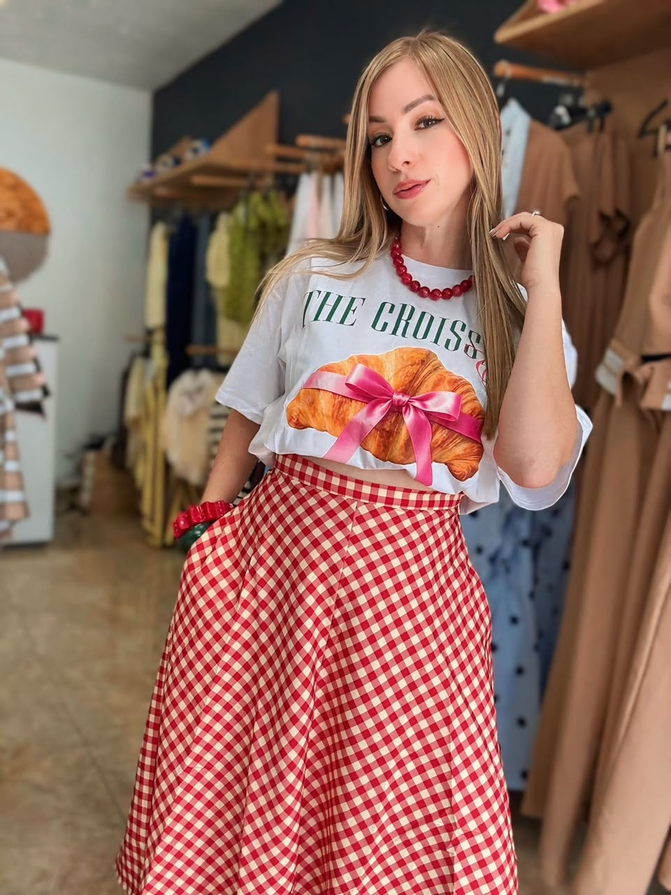 Gingham Skirt