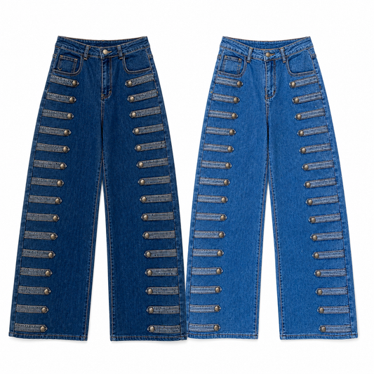 Napoleón jeans strechy (2 tonos )