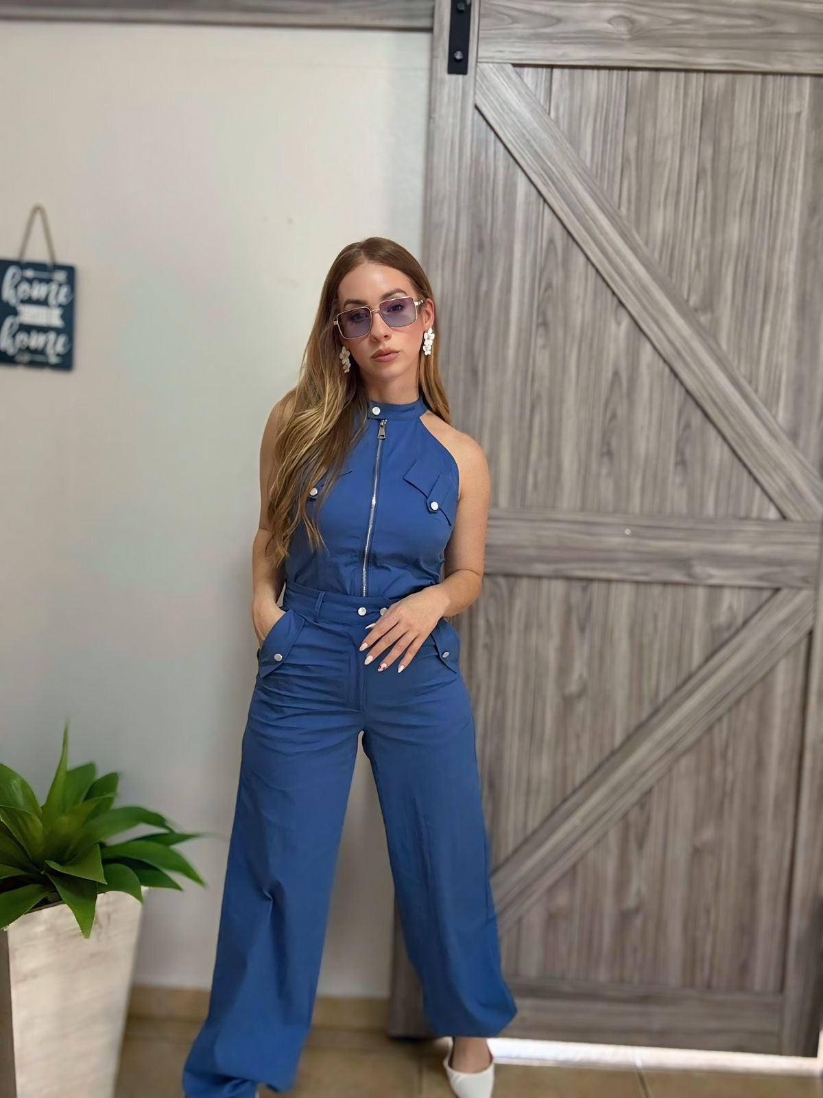 Blue joggers set