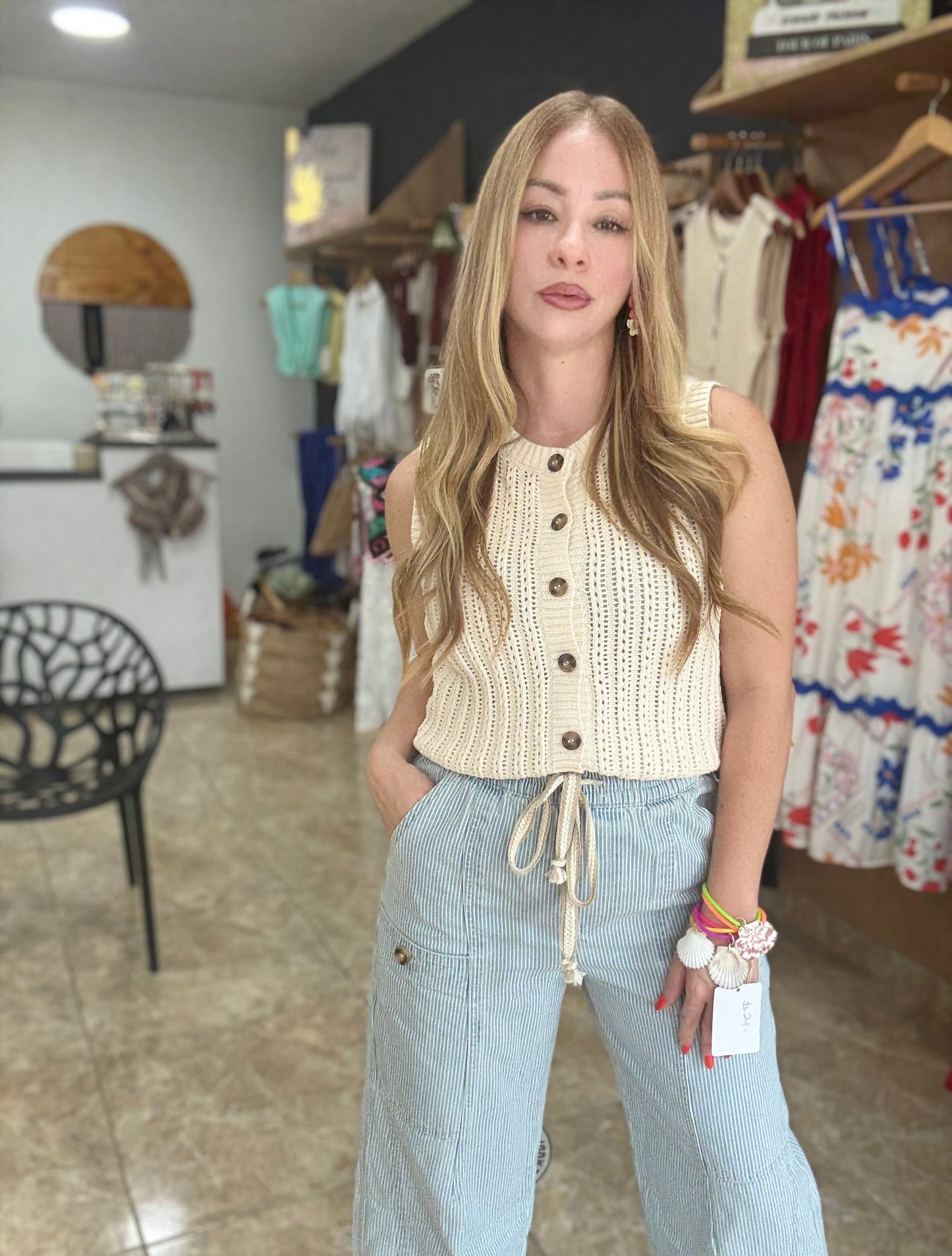 Denim Stripe Jeans