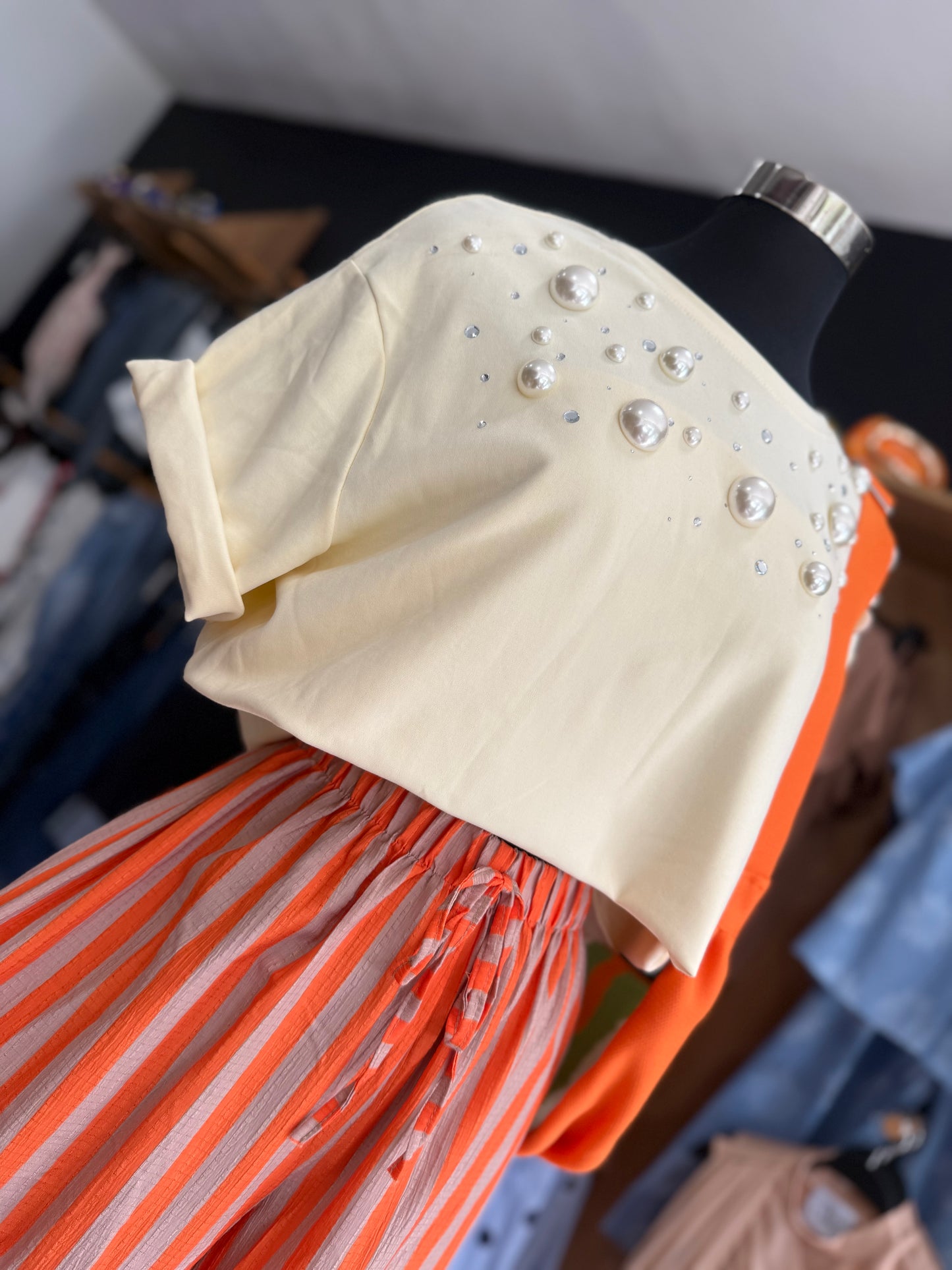 Italy Pearl (over size ) Tshirt