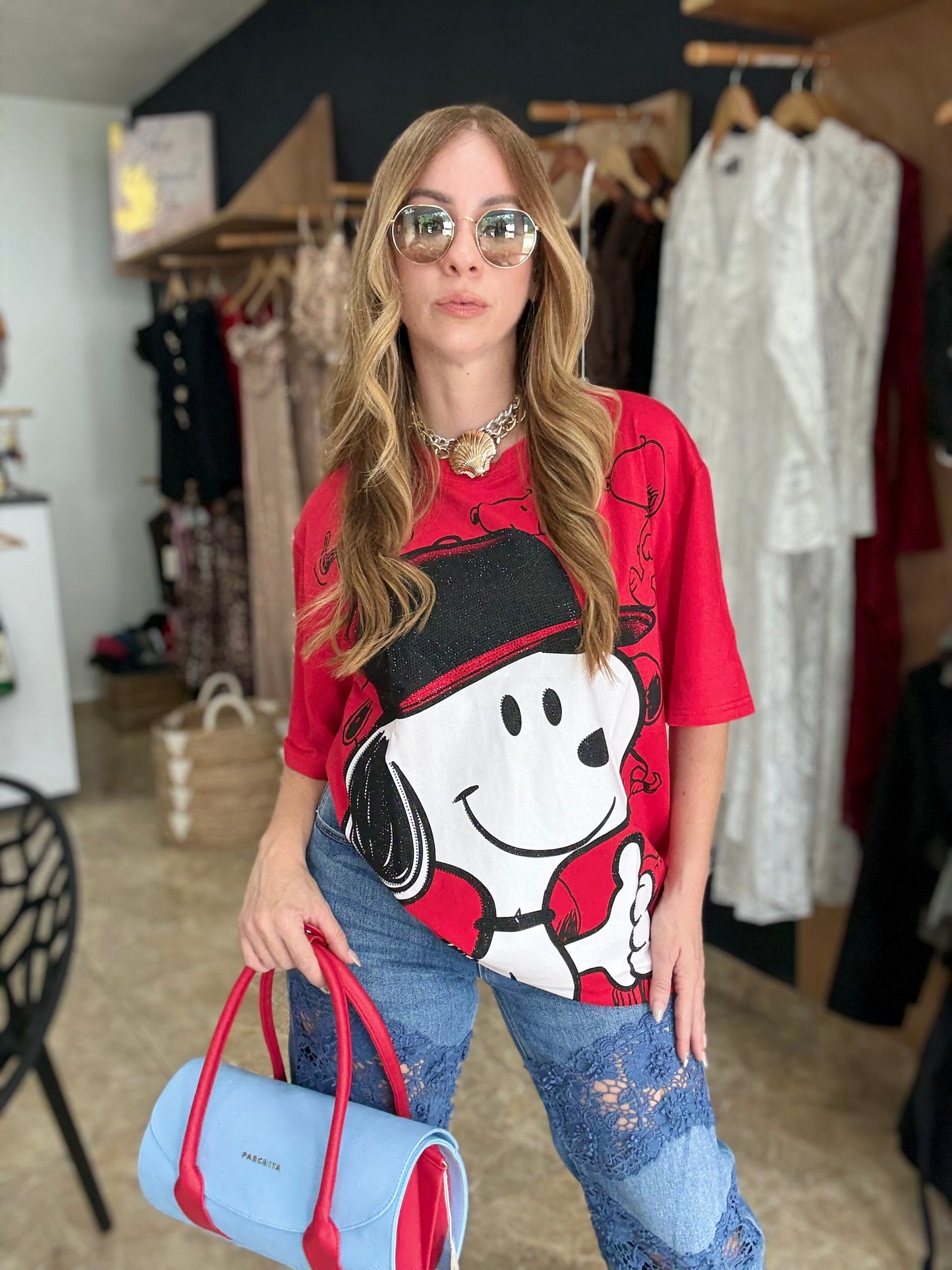 (Re-stock llega el 15 Dic).           Snoopy Over size top