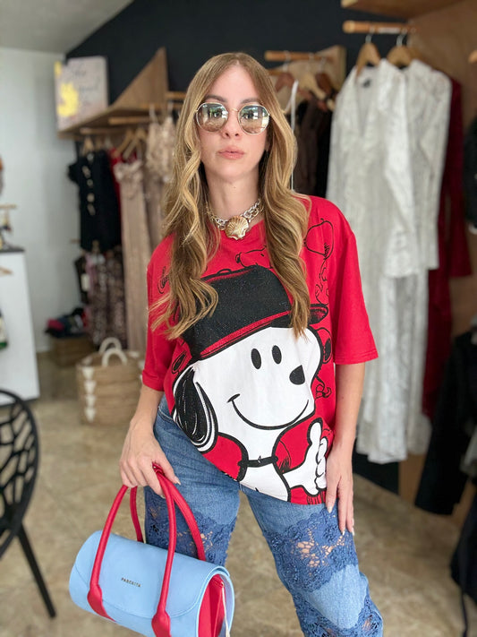 (Re-stock llega el 15 Dic).           Snoopy Over size top