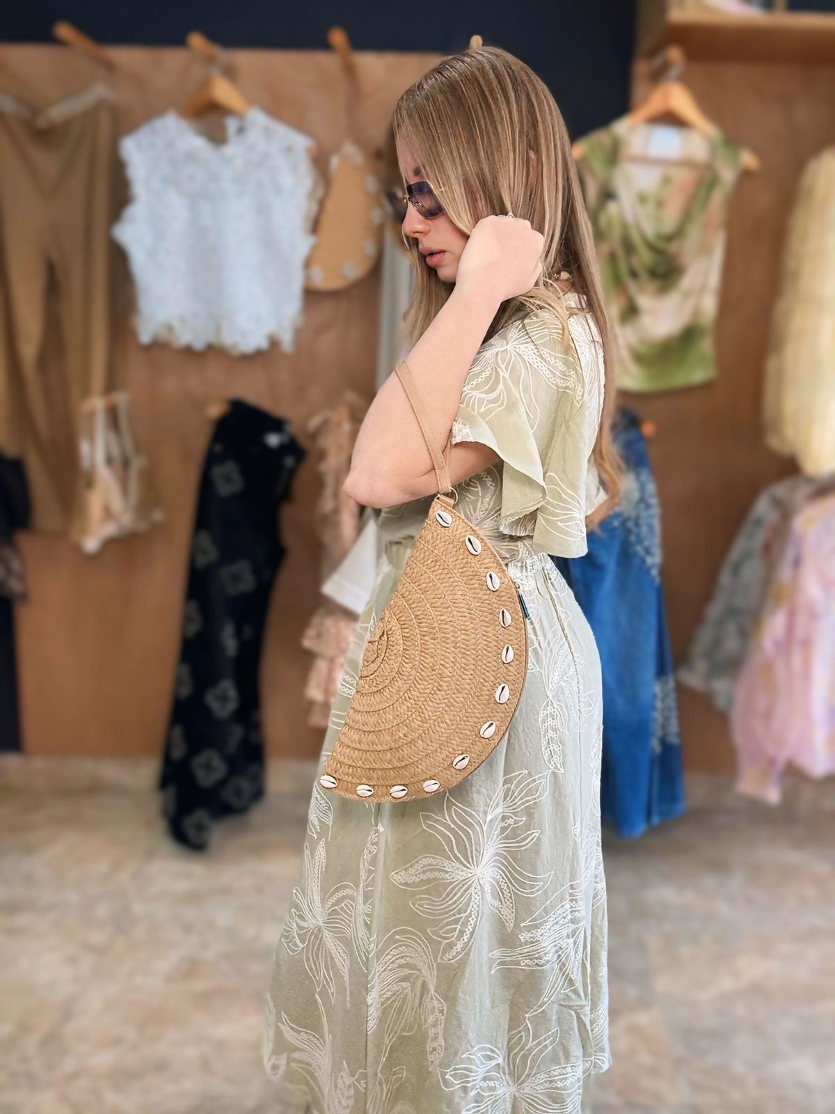Embroidery Mint maxi