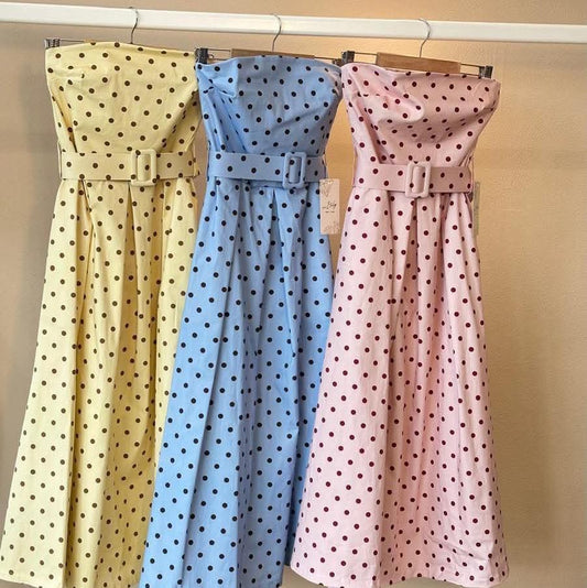 Italy Polkadots Dress (One Size )