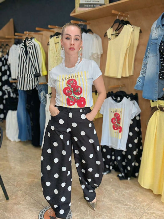 Polka Barrel Pant