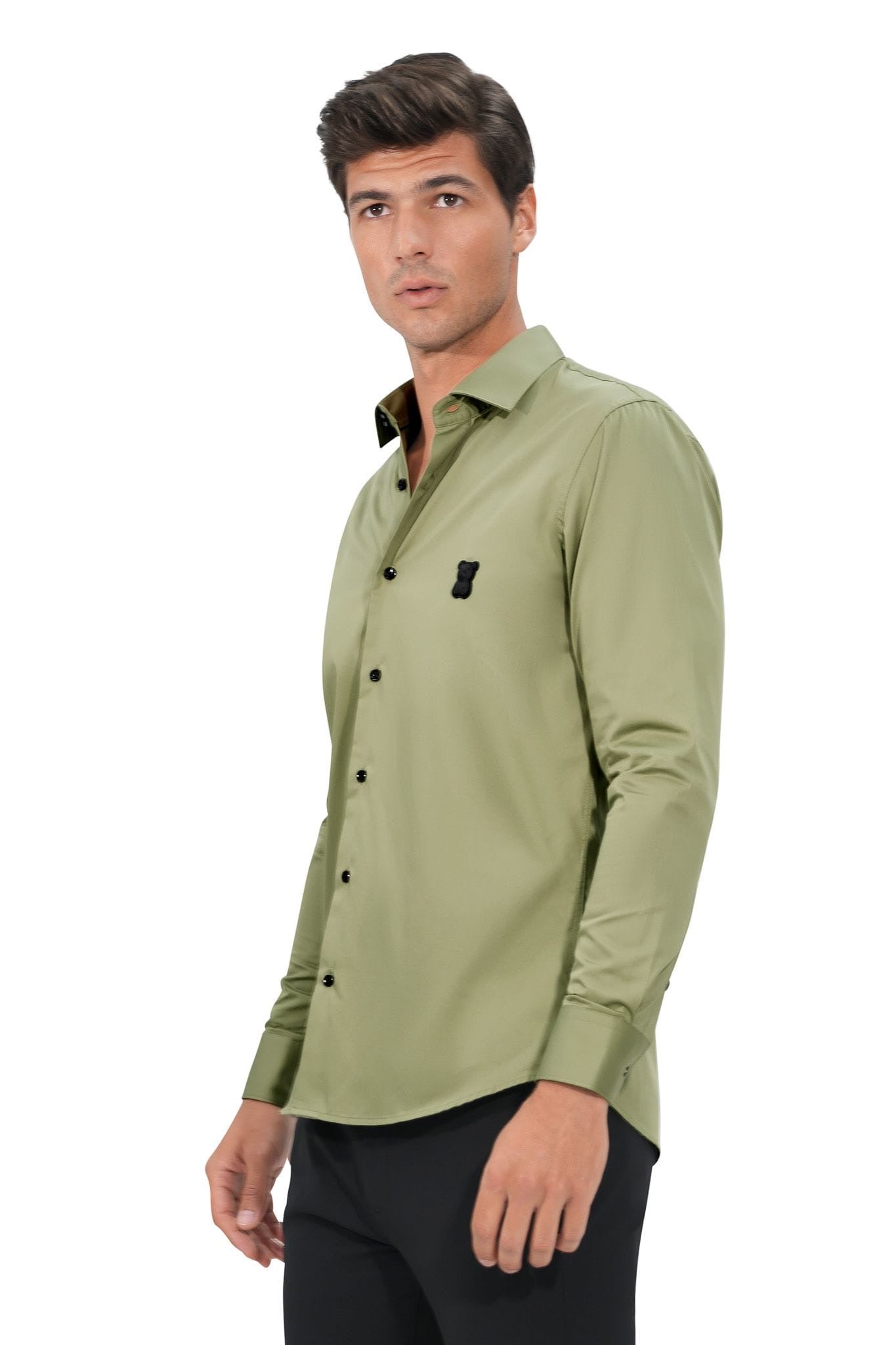 Olive long sleeve shirt