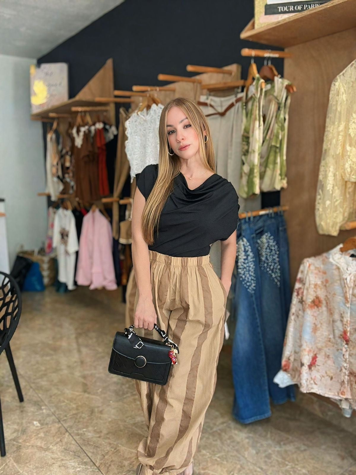 Black licra top