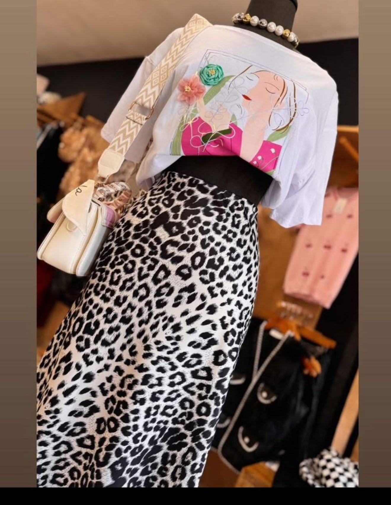 Falda animal print