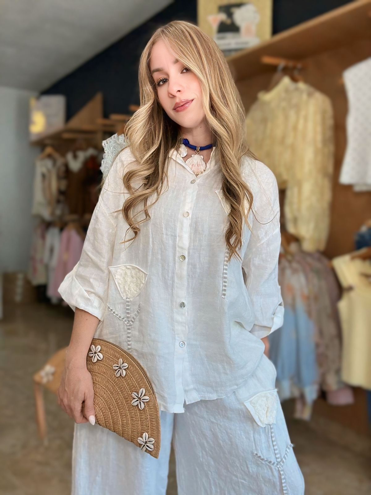 Italy Linen Floral Set