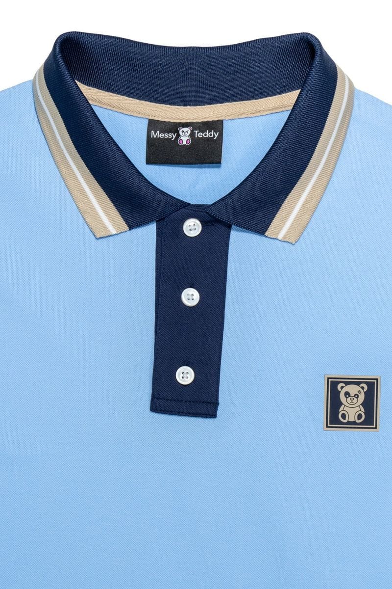 Messy Tedy Polo Light Blue