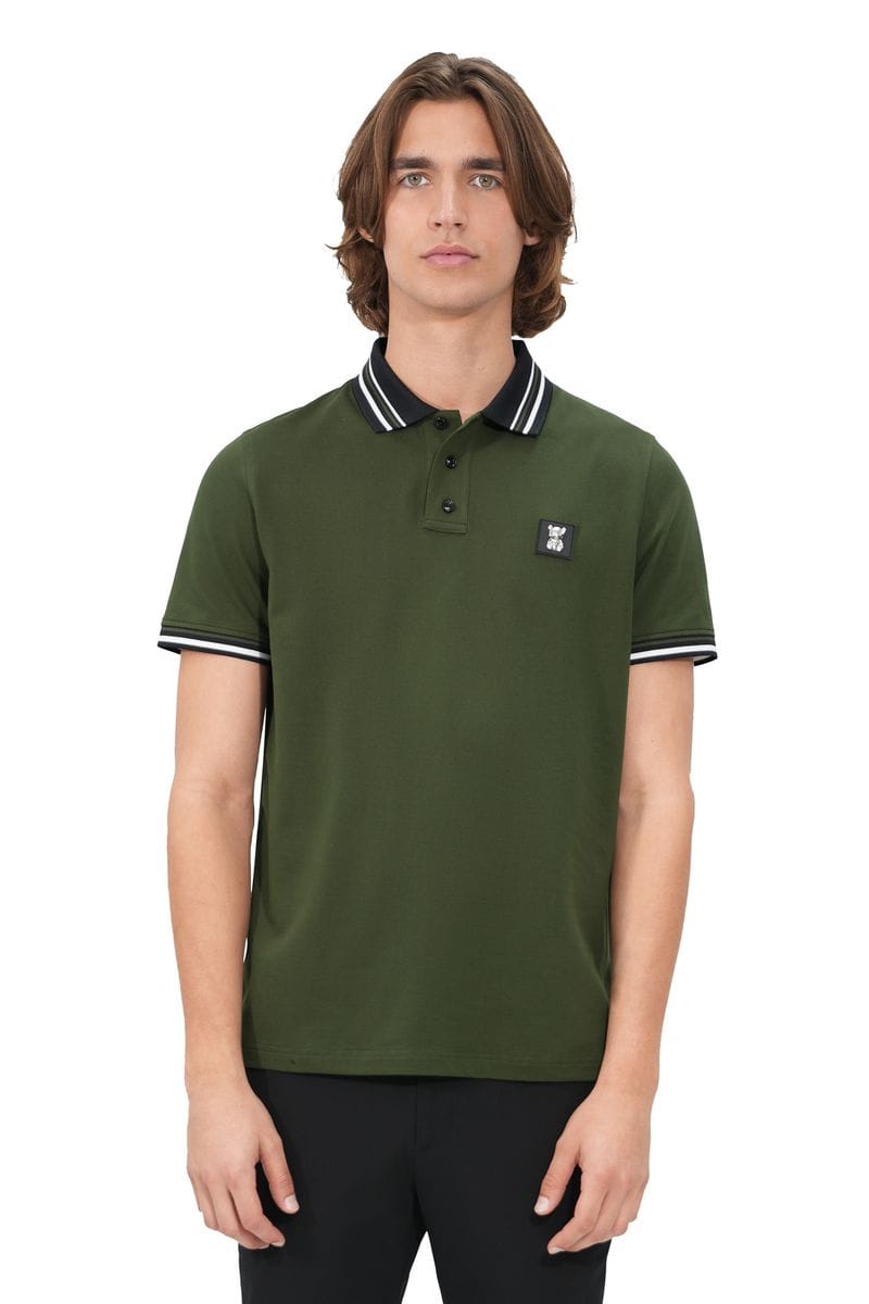 Messy Teddy Polo Olivo
