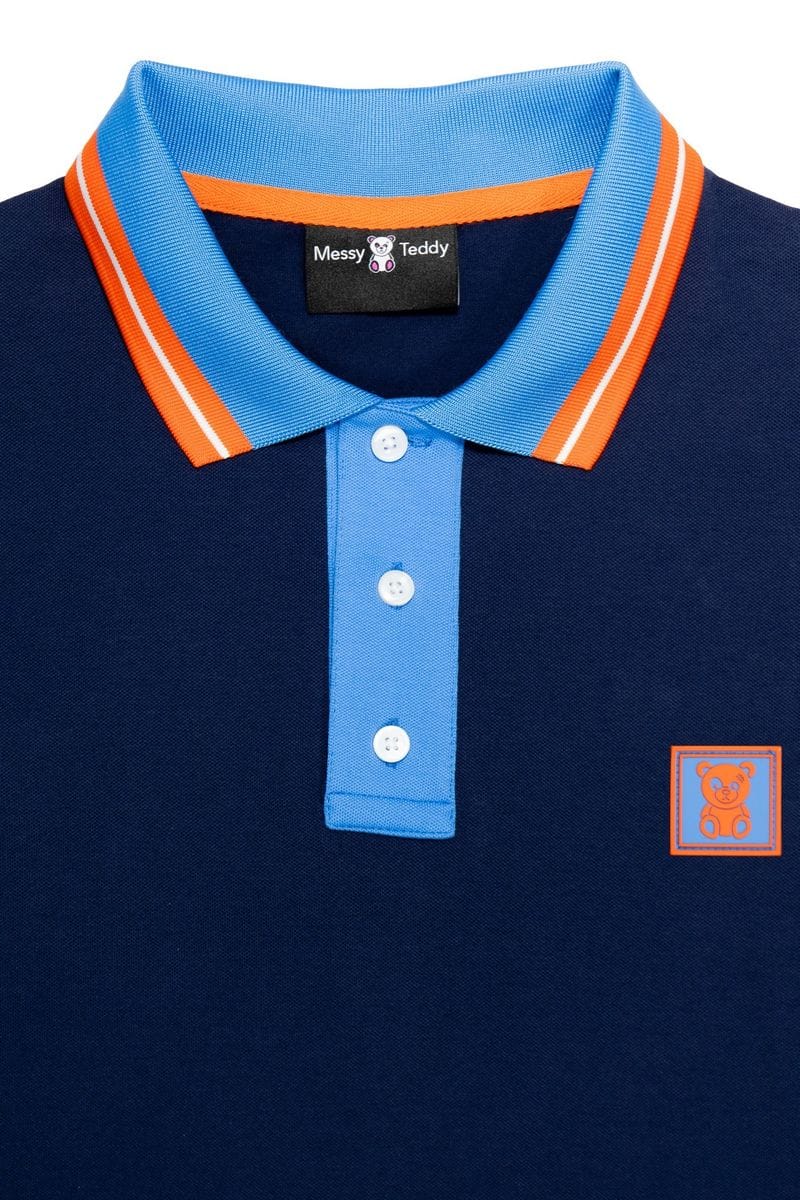 Messy Teddy Polo Navy