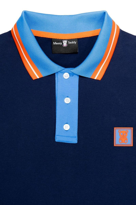 Messy Teddy Polo Navy