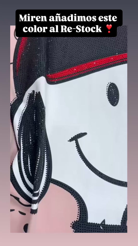 (Re-stock llega el 15 Dic).           Snoopy Over size top